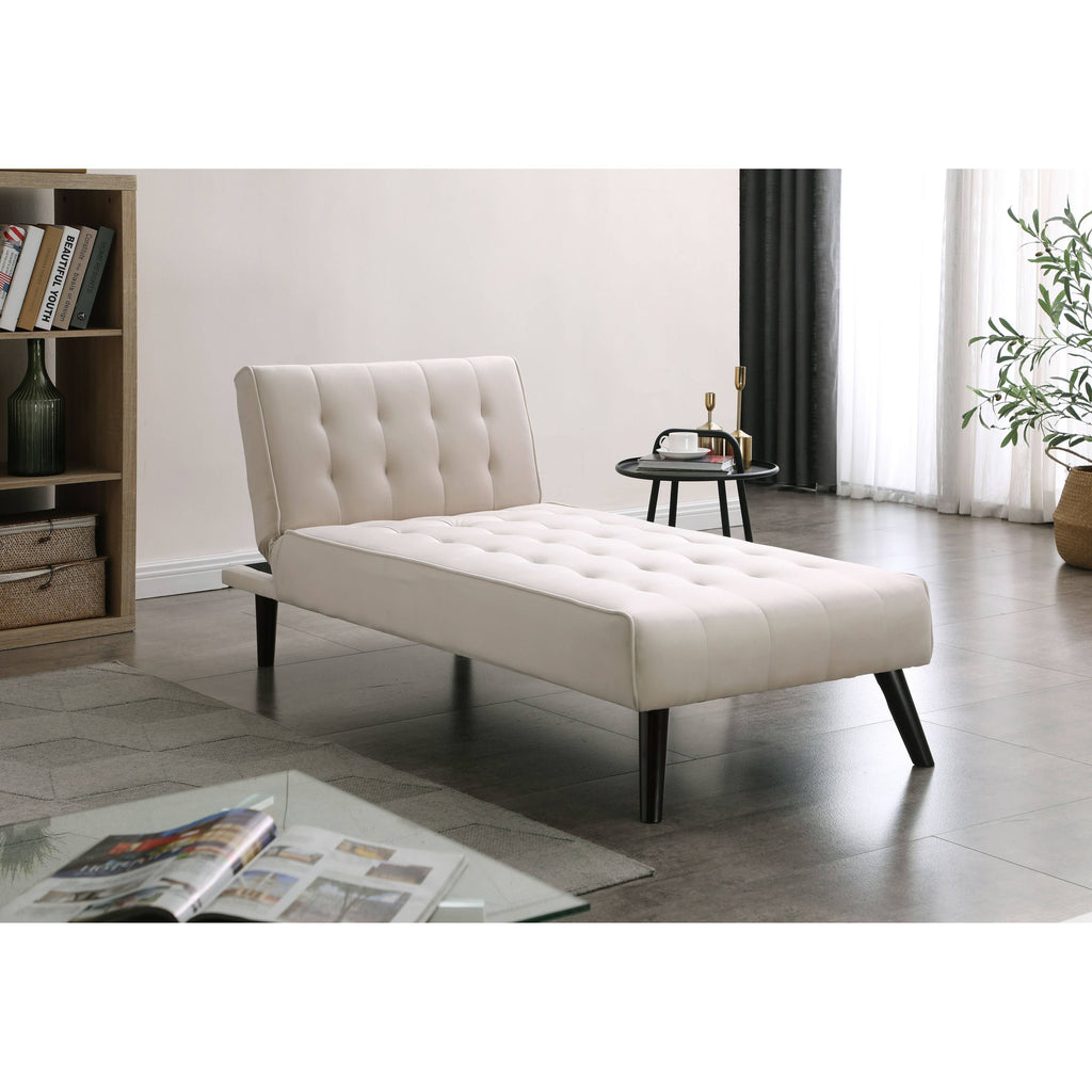 Pink Velvet Chaise Bed K657295