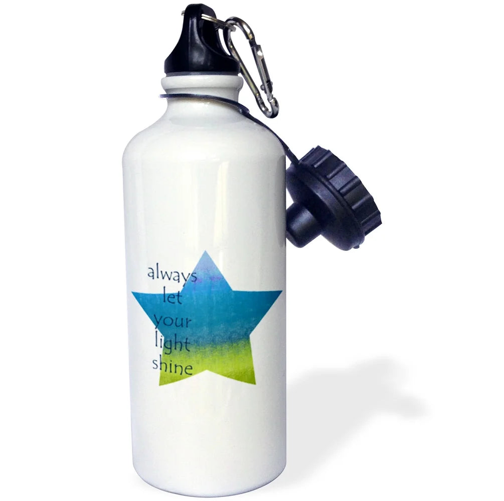 Aqua Lime Straw Water Bottle, 21-ounce M5193