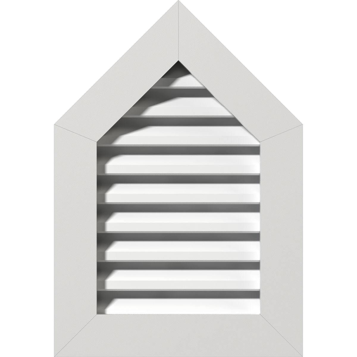 Peaked Top Gable Vent, PVC, 16 inch x 20 inch J720452