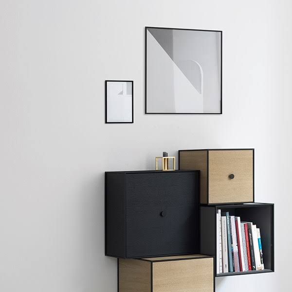 Black Stained Ash Frame Box with Door D208972
