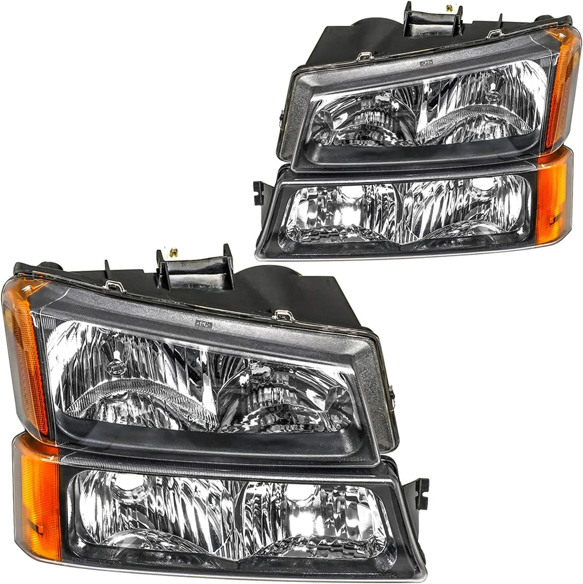 Smoke Lens Headlight Assembly Pack of 2 W172080