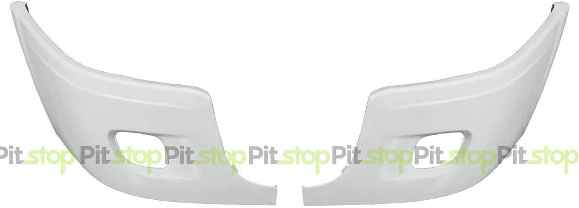 White Painted Bumper End Cover Set with Fog Light I266129