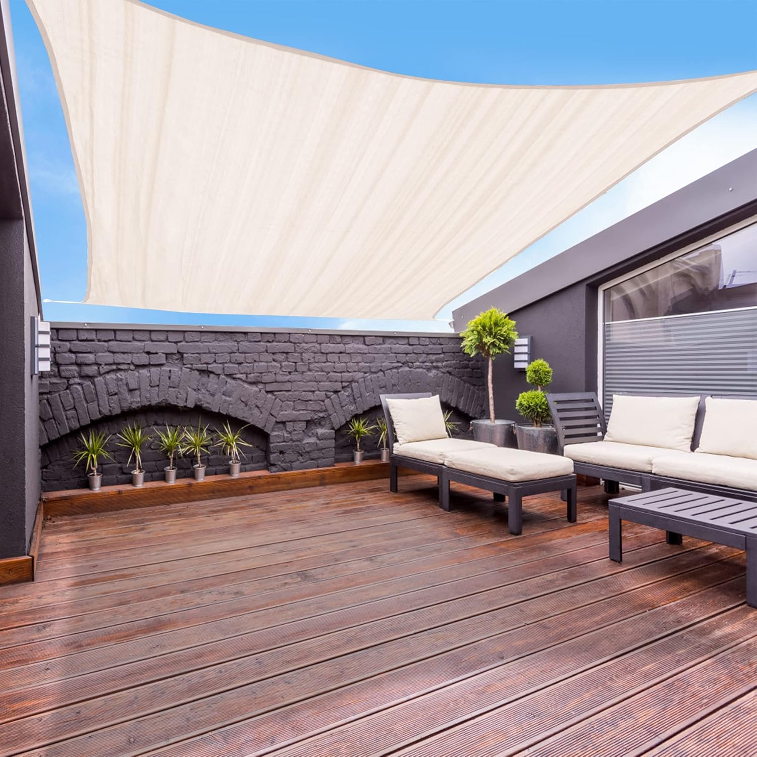 Sand Square Sun Shade Sail Canopy W347049