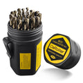 29-Piece M35 Cobalt Steel Metal Drill Bits with Round Shank D669256