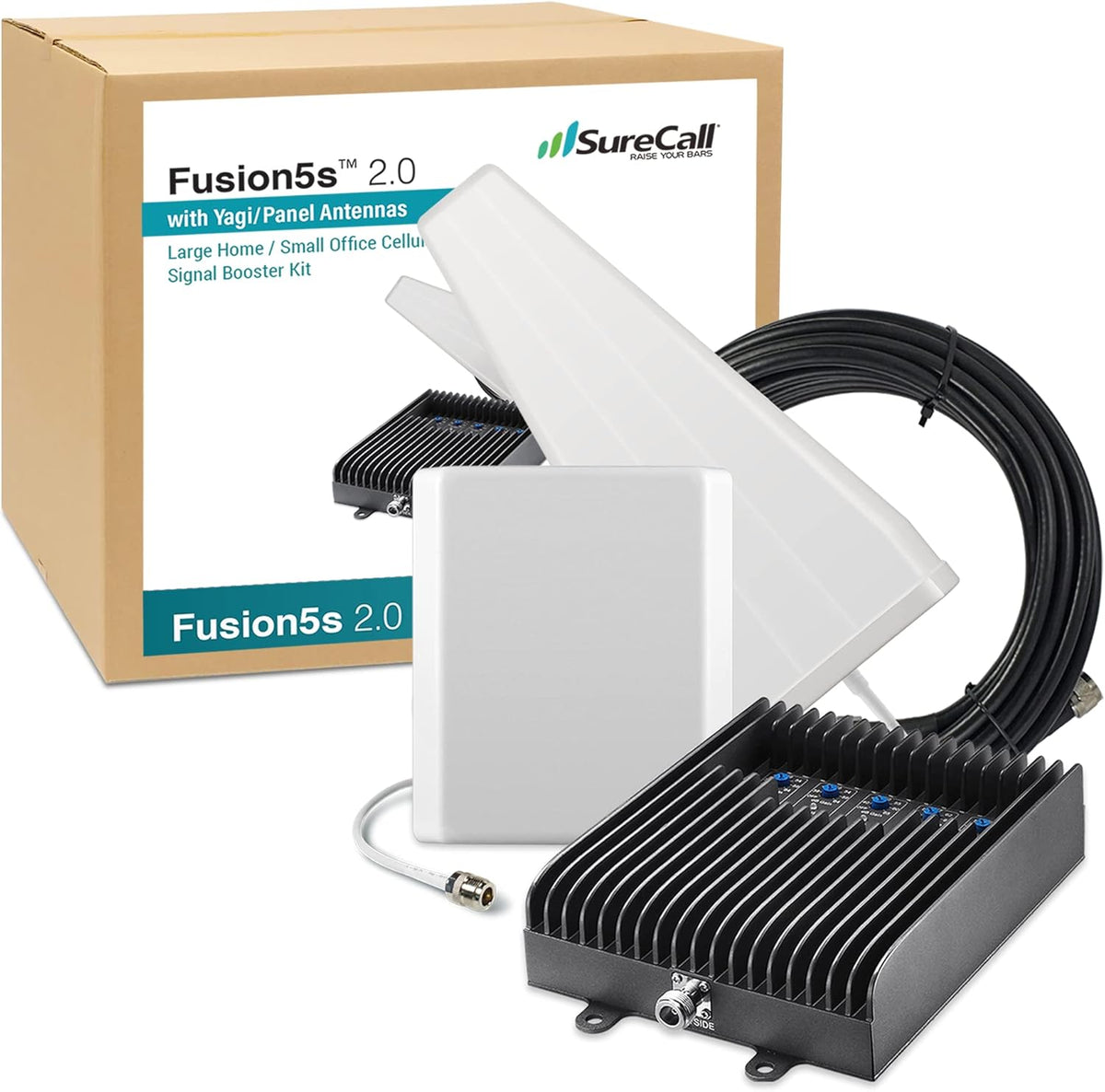 Cell Phone Signal Booster with Yagi Dome Antennas, 5G/4G LTE S49007