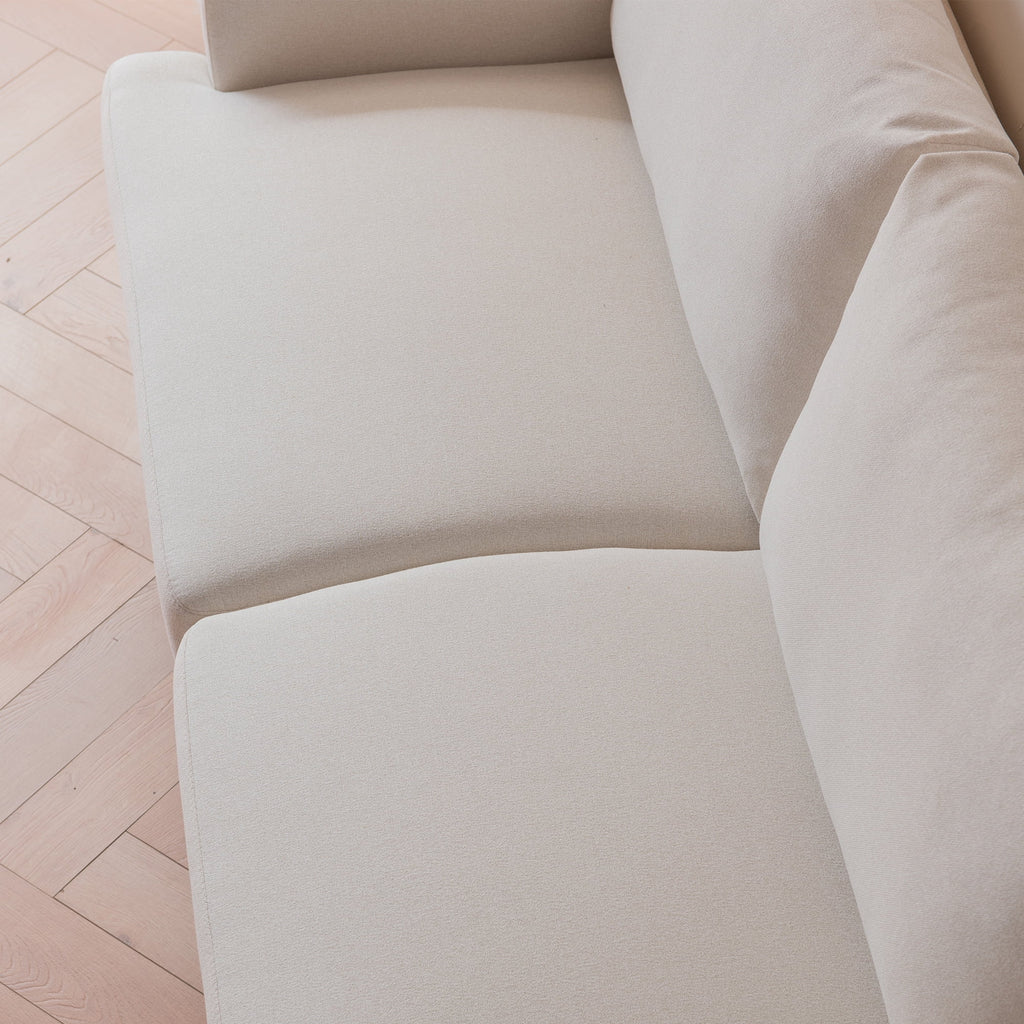 Beige Upholstered Futon Sofa Couch Loveseat M334