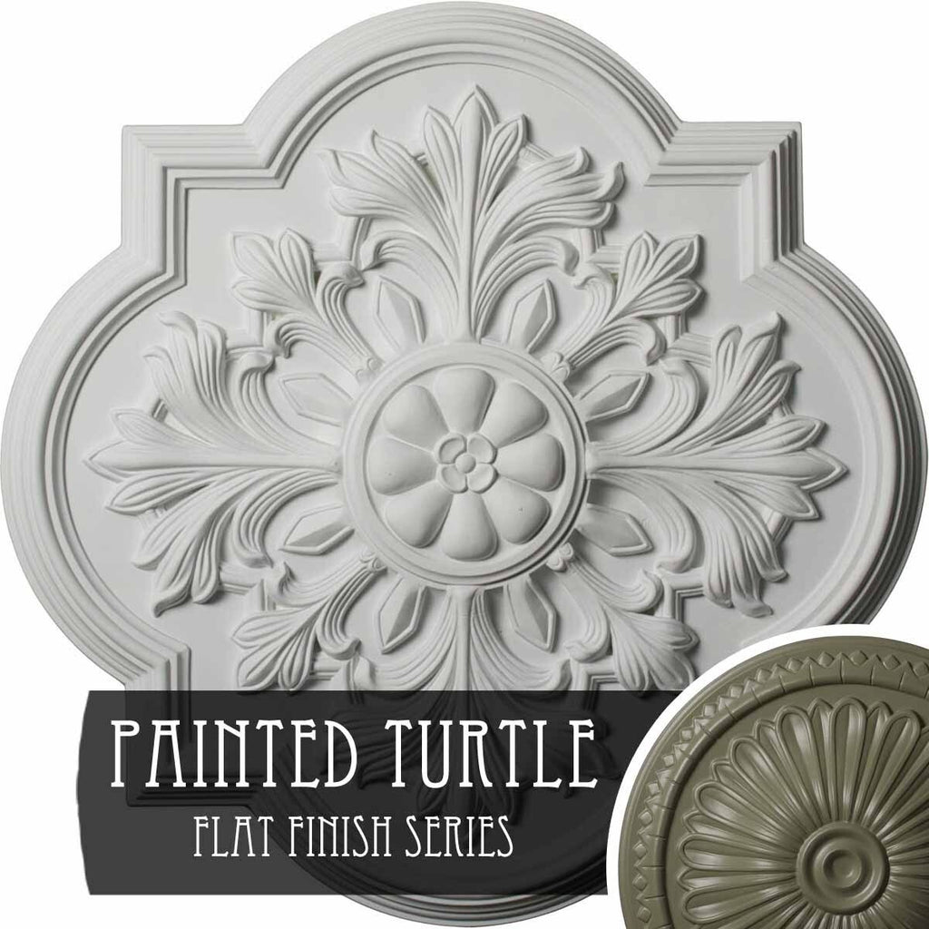 20 inch x 1 3/4 inch Hand-Painted Ceiling Medallion P370686