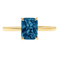 18K Yellow Gold Solitaire Ring M424