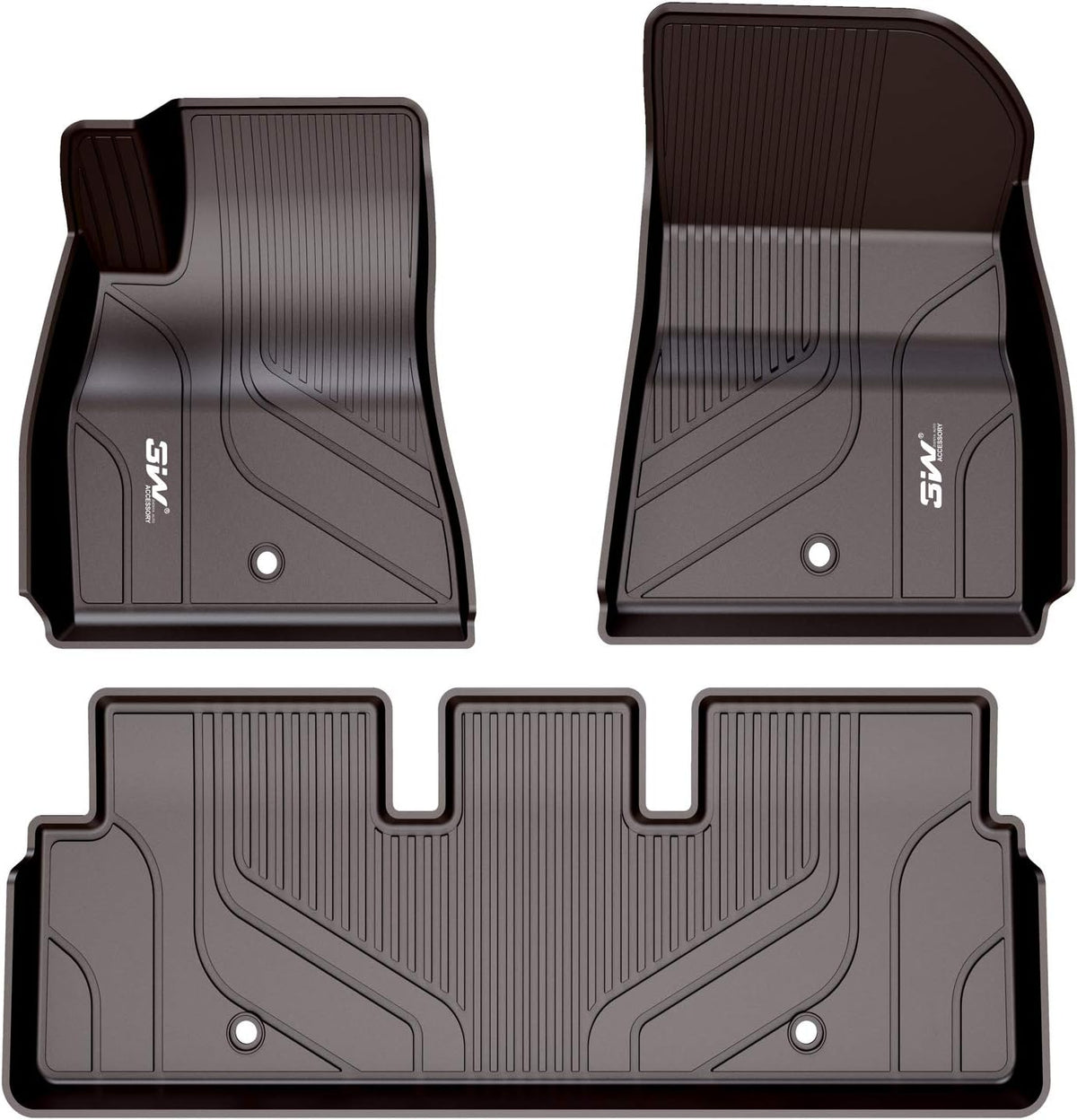 Black TPE All Weather Floor Liner Full Set for Tesla Model 3 O3209
