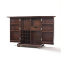 Expandable Home Bar Cabinet in Vintage Mahogany W9135