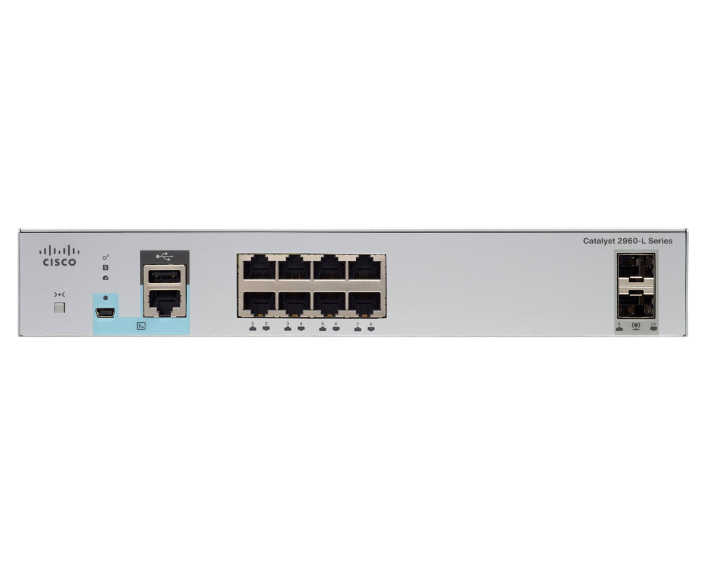 Managed Switch 8 Ethernet Ports 2 Gigabit SFP Uplink Ports D9938
