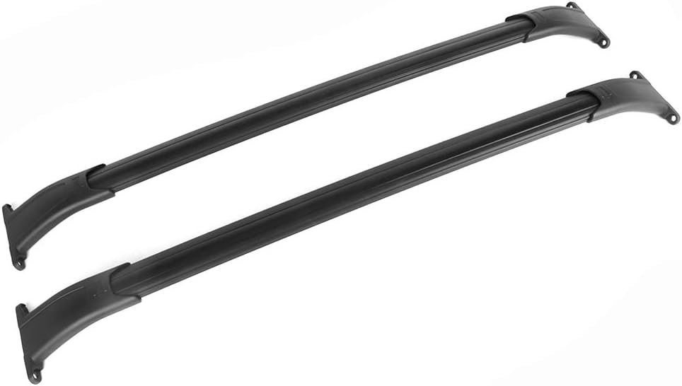 Black Aluminum Roof Rack Cross Bar Pack of 2 V1085