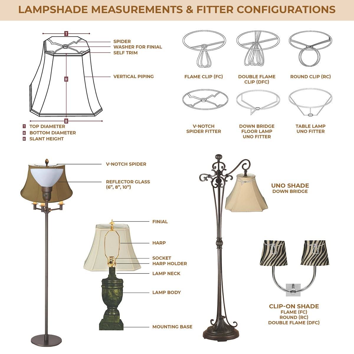 Beige 9x16x12.25 Set of 2 Lamp Shade E833755