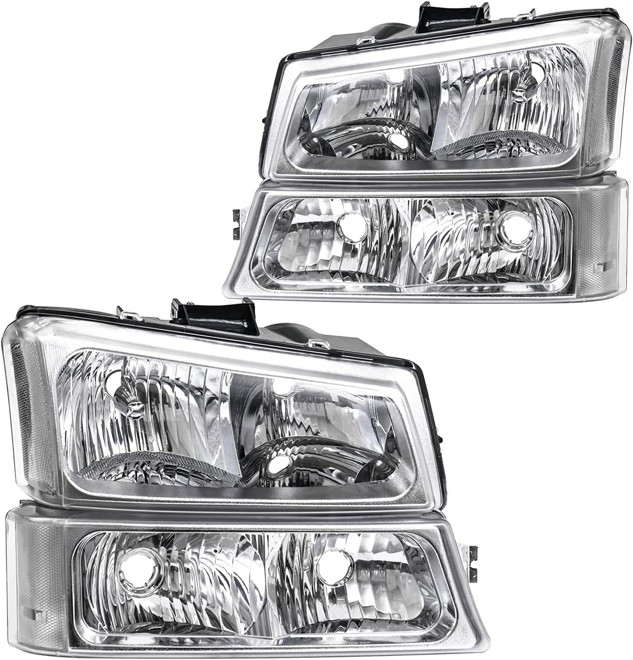 Smoke Lens Headlight Assembly Pack of 2 W172080
