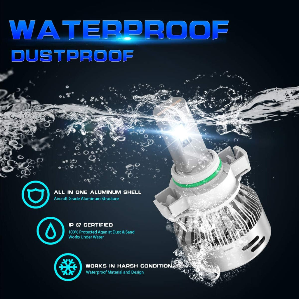 LED Fog Light Bulbs 60W 6000LM 6000K White (2 pack) X8374
