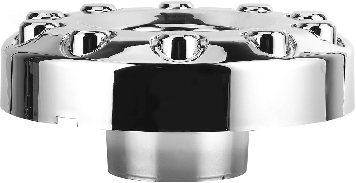 Front Wheel Hub Cap 10 Lugs Aluminum Pack of 2 G7533