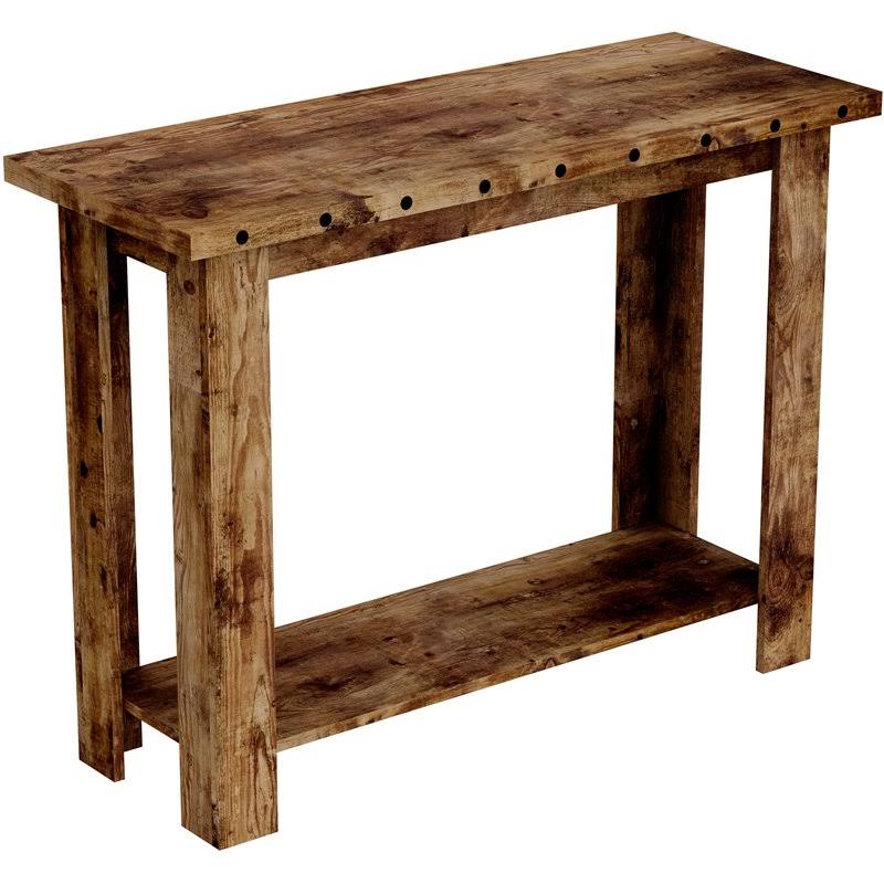 Brown Reclaimed Wood Console Table R812