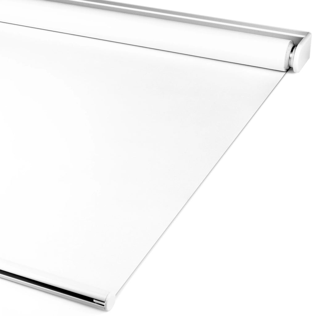 White Cordless Blackout Window Roller Shades 25 x 72 Inch T52197