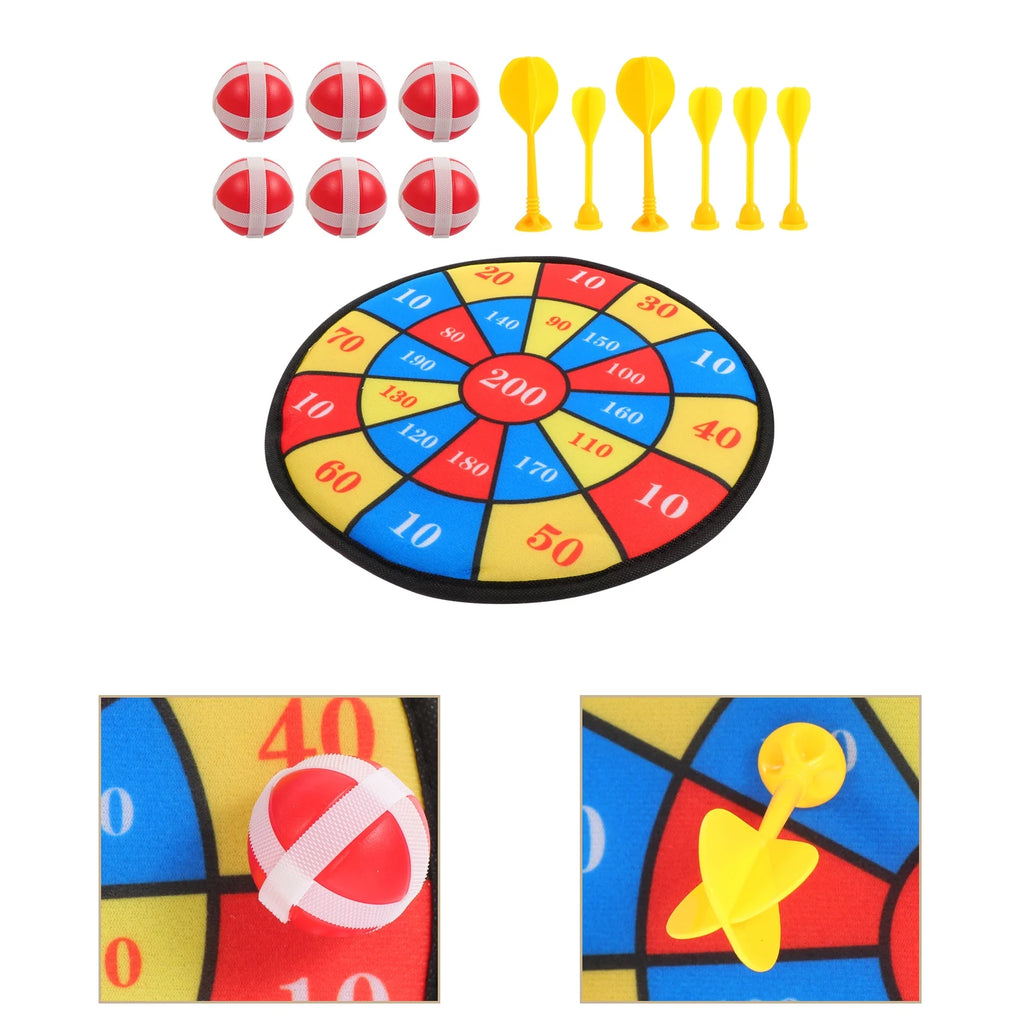 13Pcs Kids Sticky Balls Darts Board Toys S3429