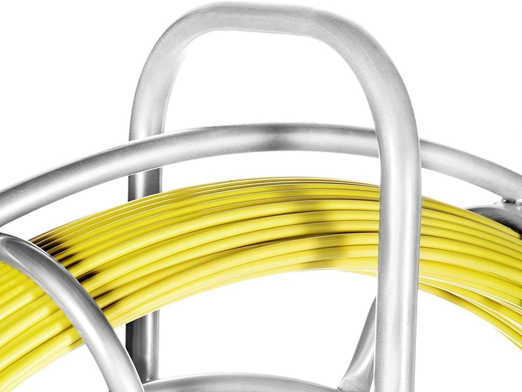 Fiberglass Fish Tape 6MM 656FT with Steel Reel Stand C113873