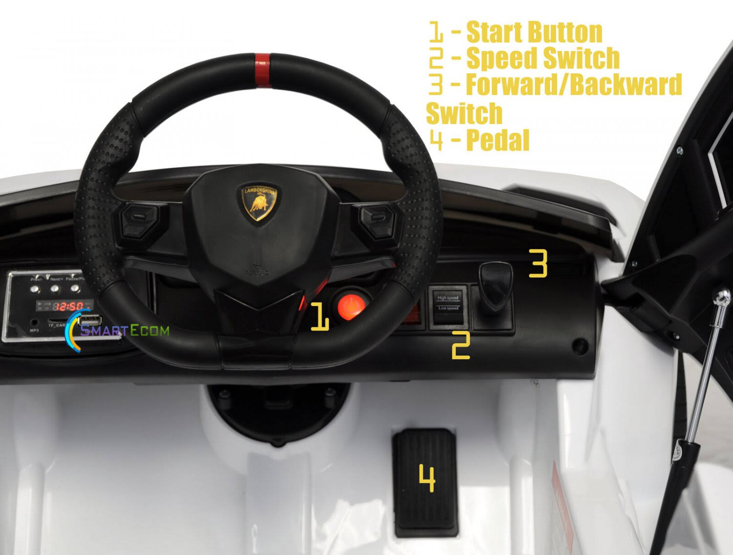12V Ride on Toy Car with Remote Control X34882
