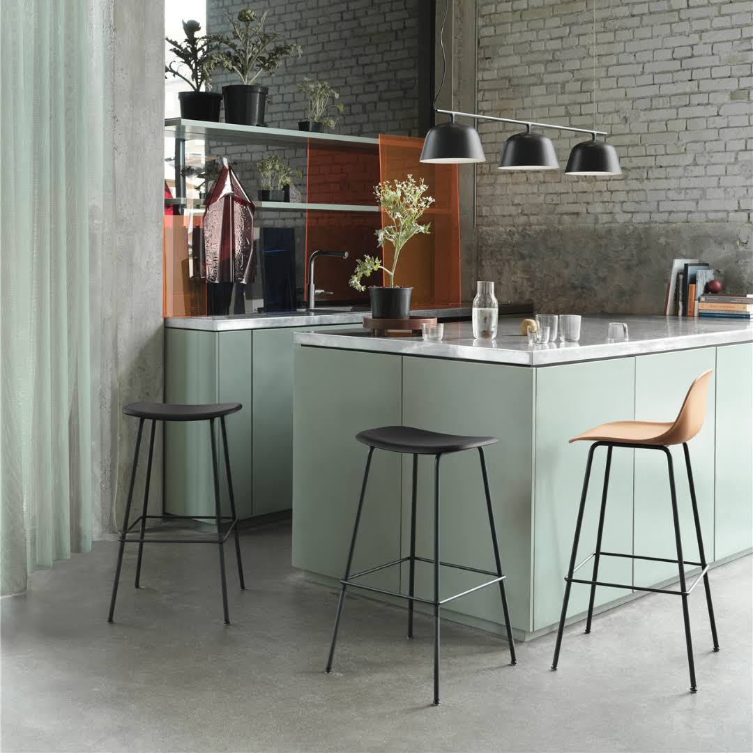 Black Fiber Bar Stool T65941