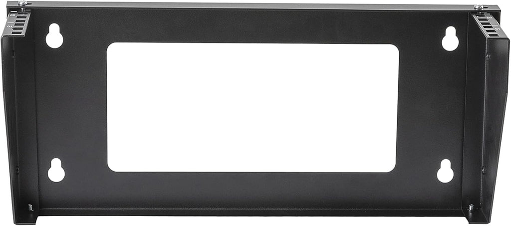 2U Wall Mount Rack Vertical Patch Panel Bracket Shelf Black R16699