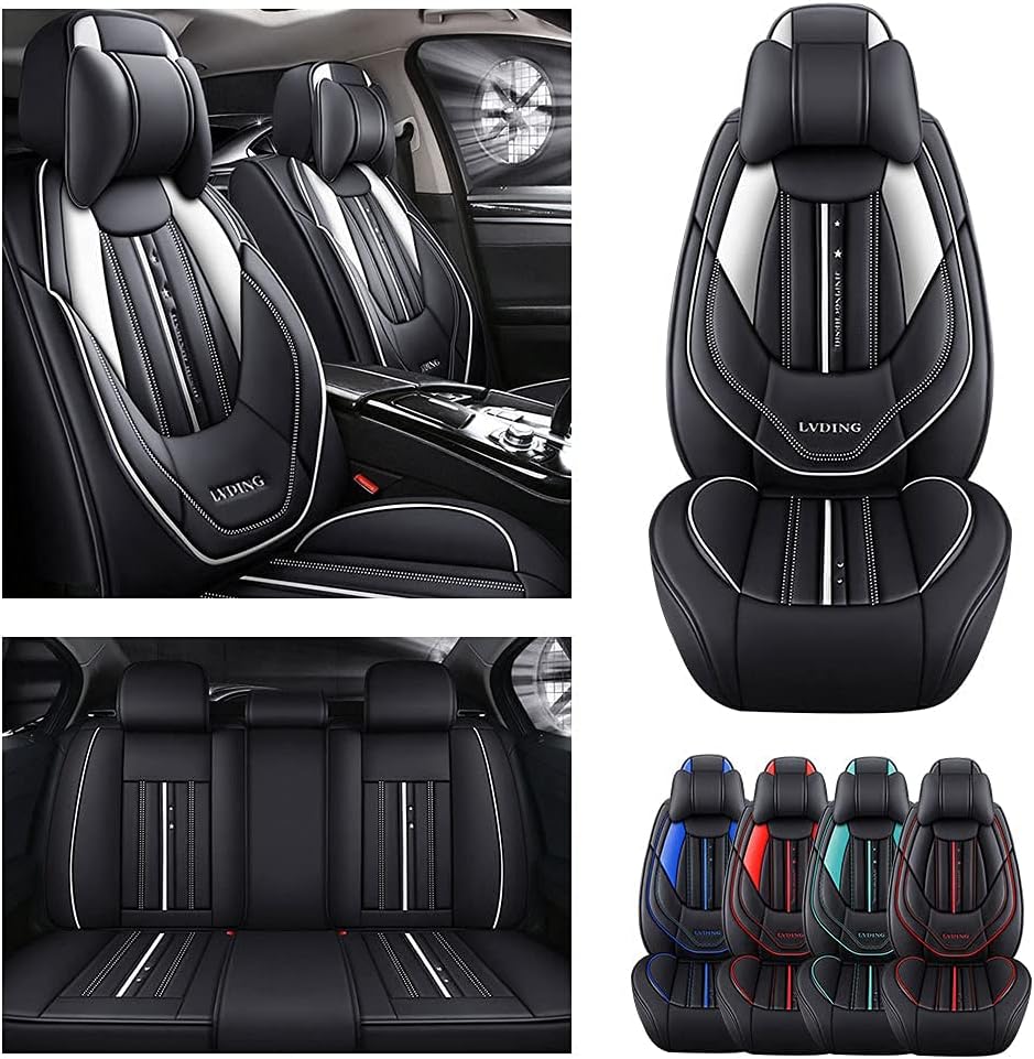 Leather Seat Covers Full Set Seat Cushion V3059
