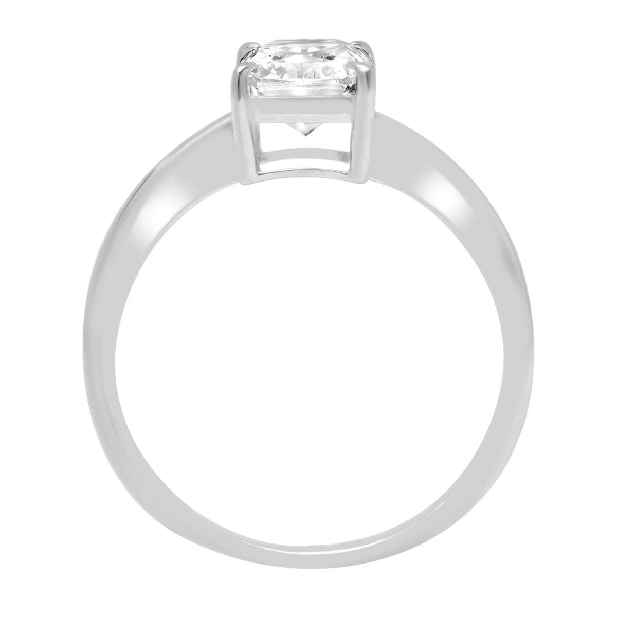 18k White Gold Solitaire Ring W50022