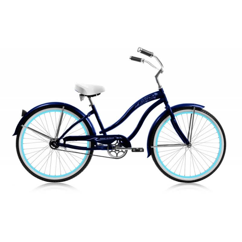 26-inch Dark Blue Single-Speed Beach Cruiser U402