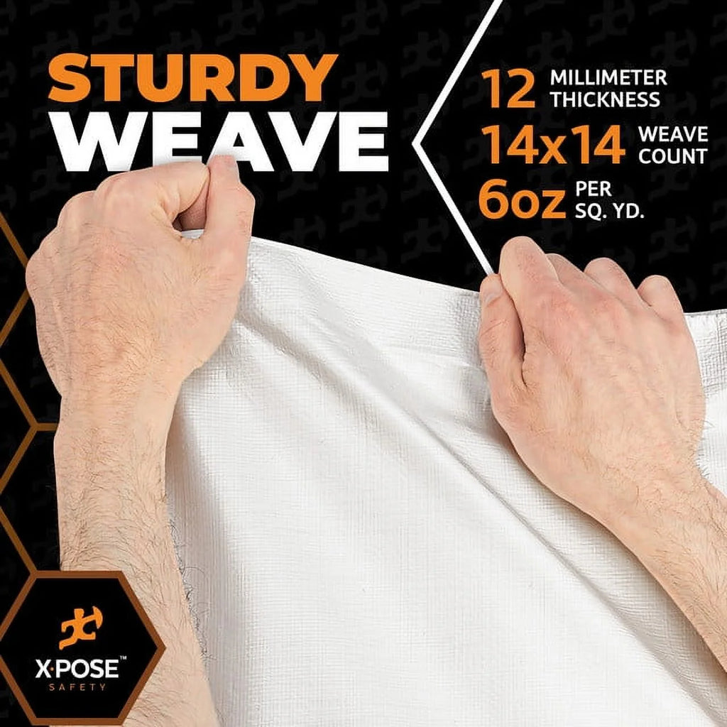 White Poly Tarp 10' x 30' Waterproof 12 Mil Polyethylene S508