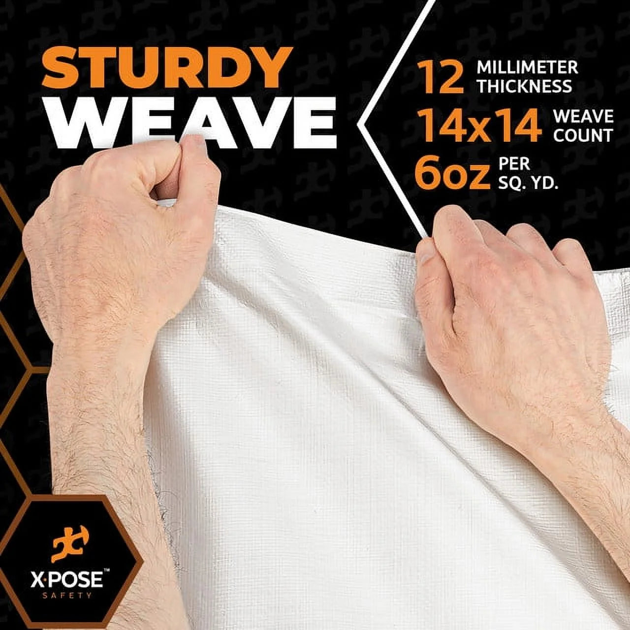 White Poly Tarp 10' x 30' Waterproof 12 Mil Polyethylene S508