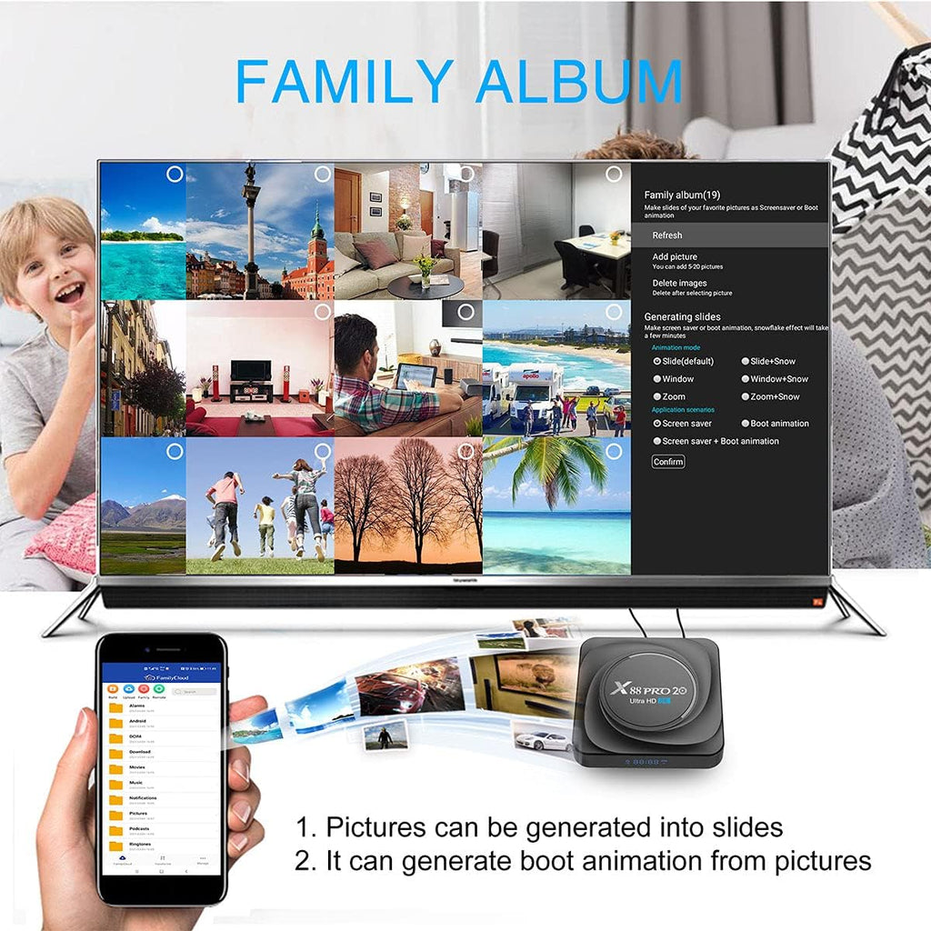 Android TV Box 4GB RAM 32GB ROM Pack of 2 Y6447