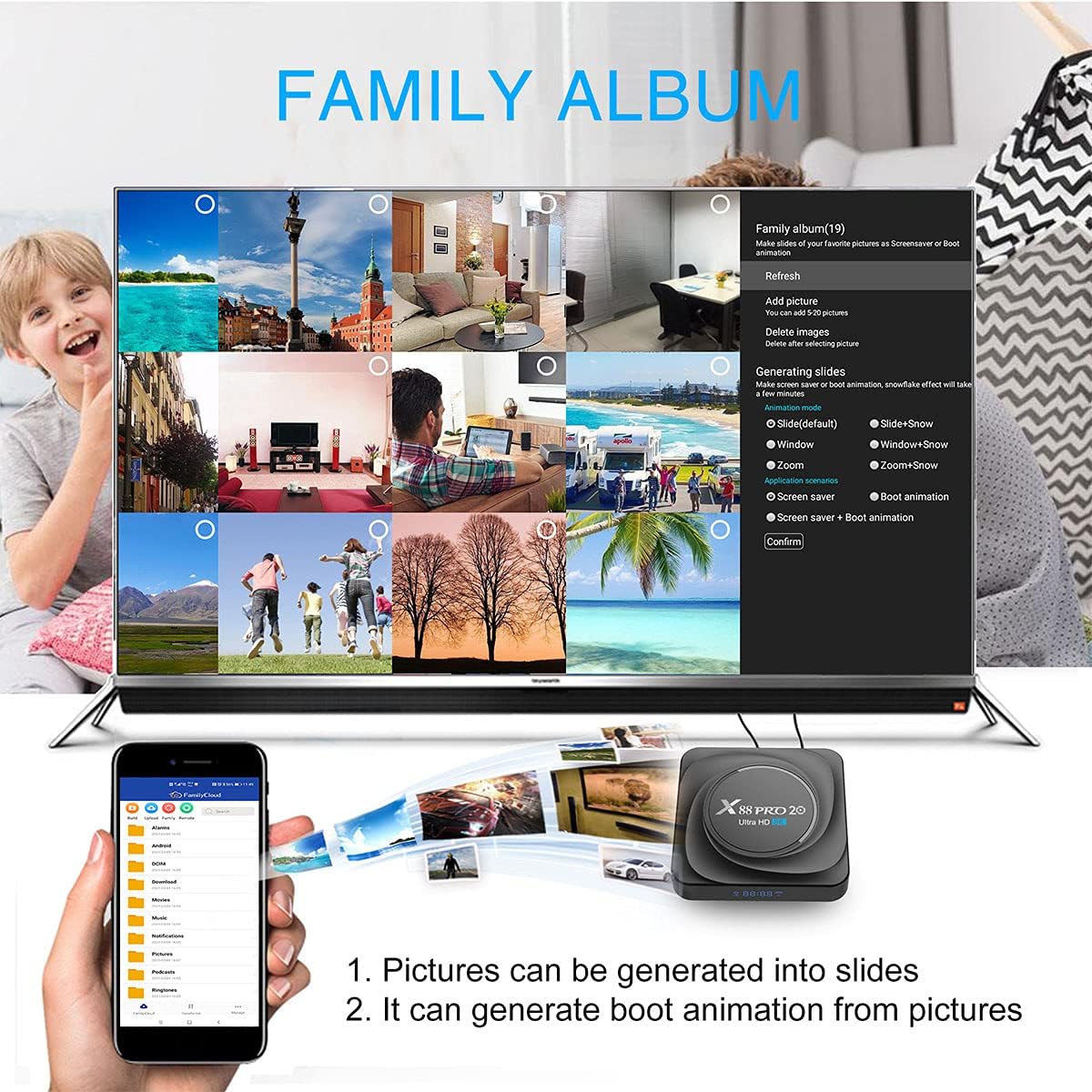 Android TV Box 4GB RAM 32GB ROM Pack of 2 Y6447