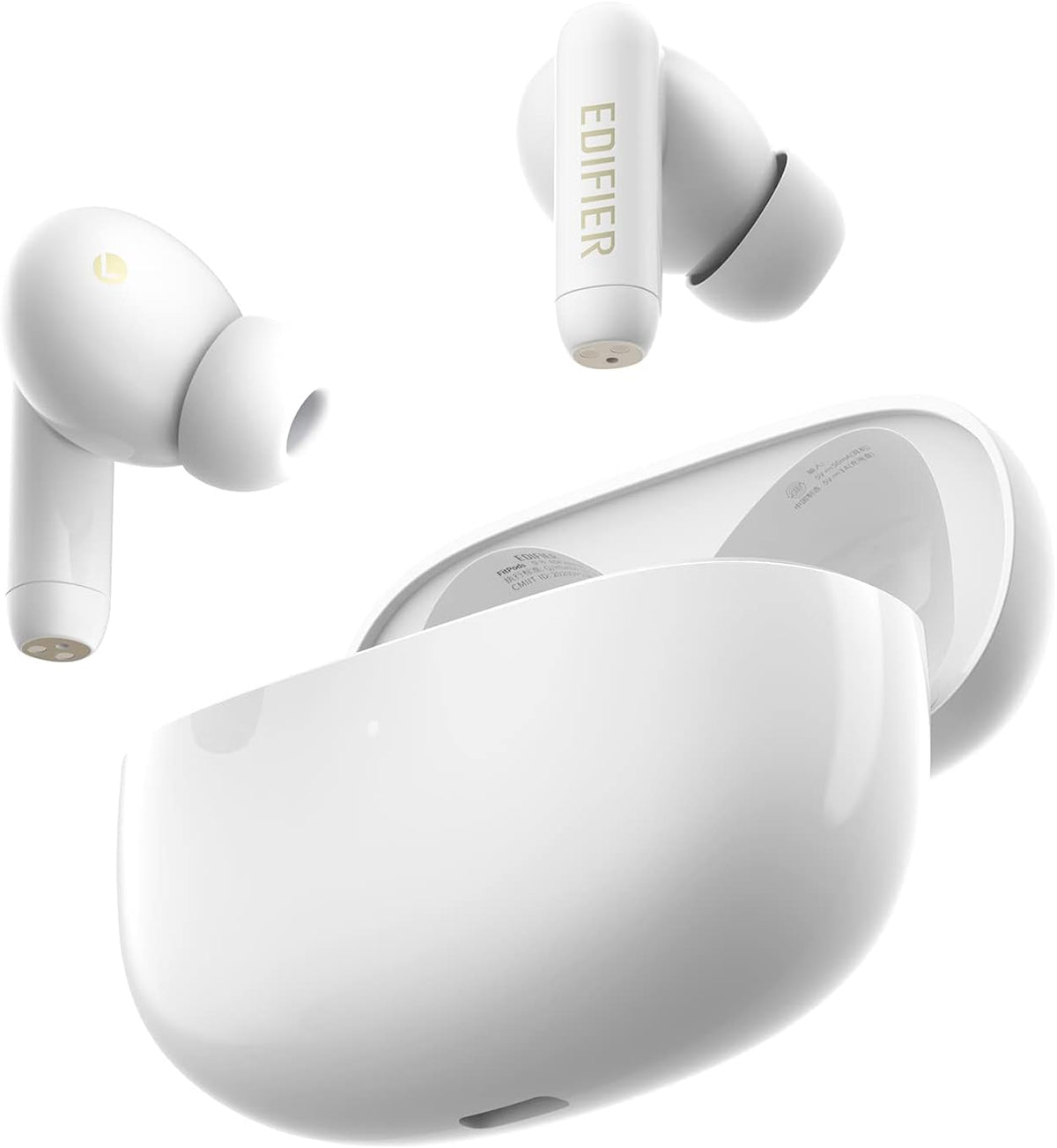 White Hybrid Active Noise Cancelling TWS Wireless Earbuds F252531
