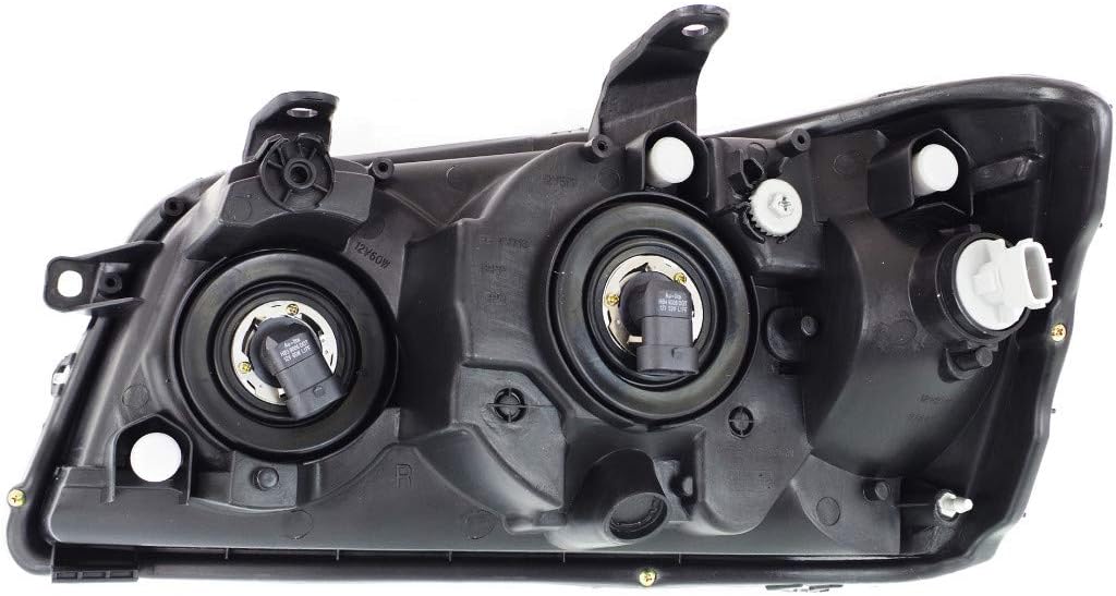 Passenger Side Halogen Headlight Assembly Y344