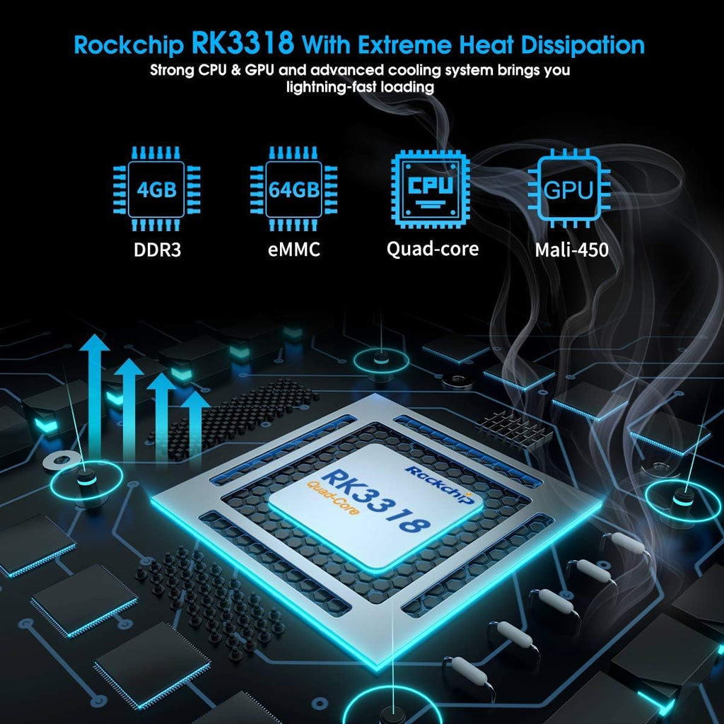 Android 11.0 TV Box 4GB RAM 64GB ROM Quad-Core 4K Pack of 2 E48484