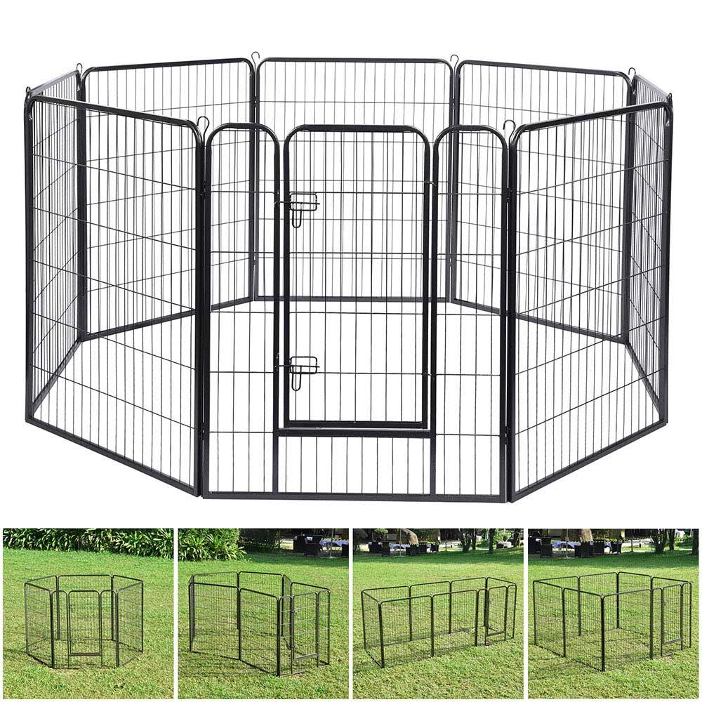 40x22 Tall 8-Panel Metal Dog Playpen Q7313