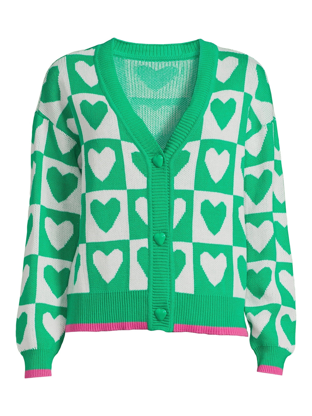 Women's Long Sleeve V-Neck Button Front Cardigan B934724