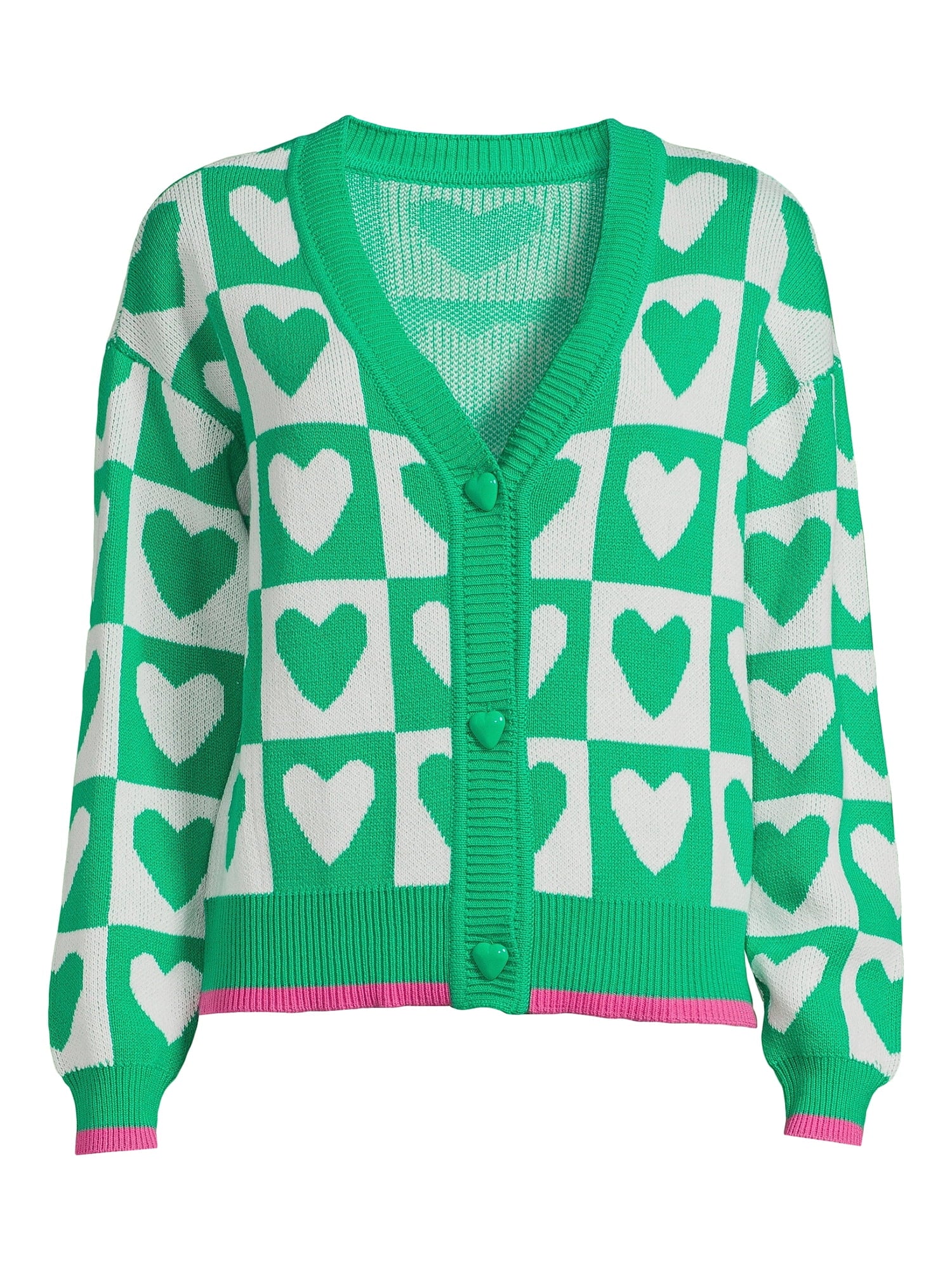 Women's Long Sleeve V-Neck Button Front Cardigan B934724