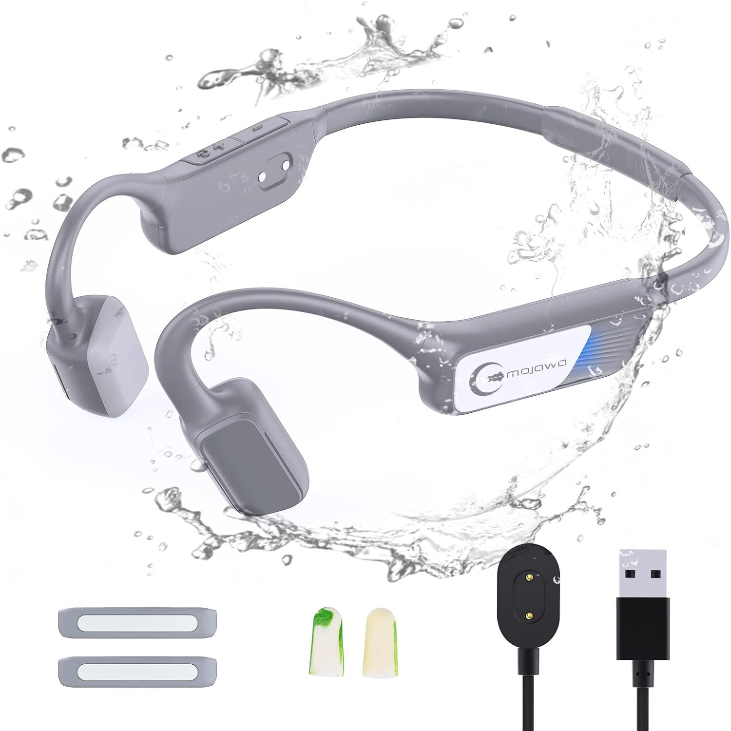 Wireless Bone Conduction Headphones with Mic, IP67 Waterproof N910229