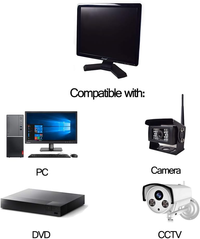 15 Professional CCTV Monitor VGA HDMI AV BNC LCD Security Screen P1440