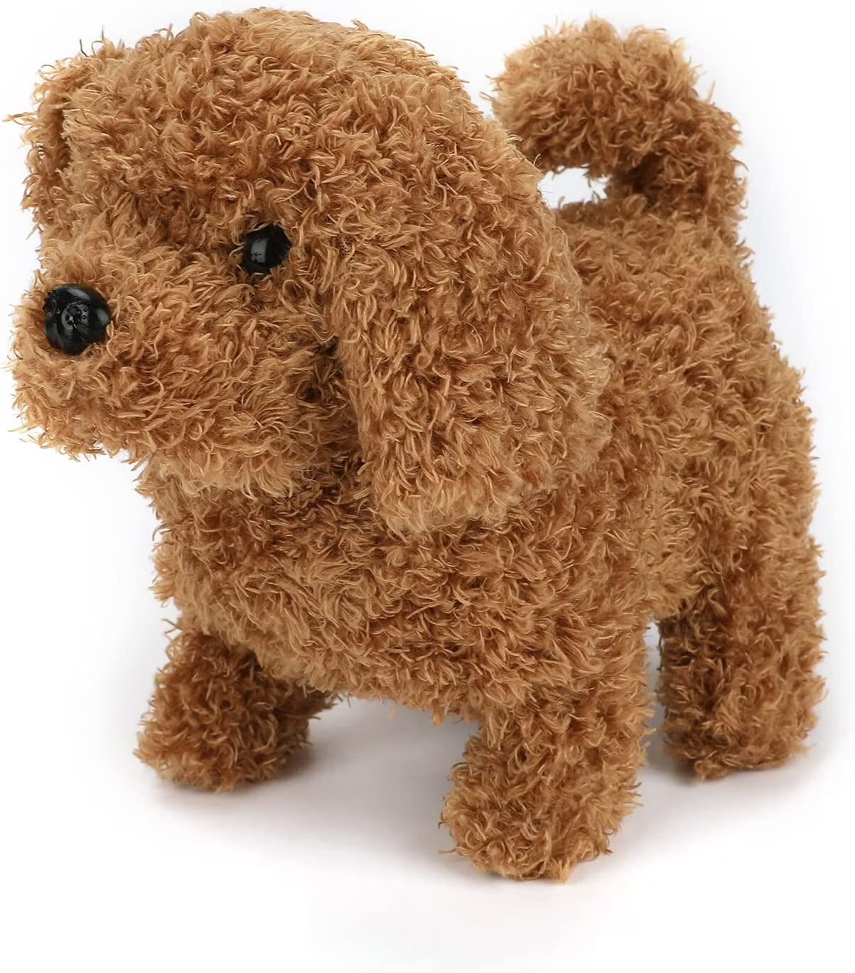 Electronic Plush Toy Dog with Tail Wagging, Walking and Barking Y873