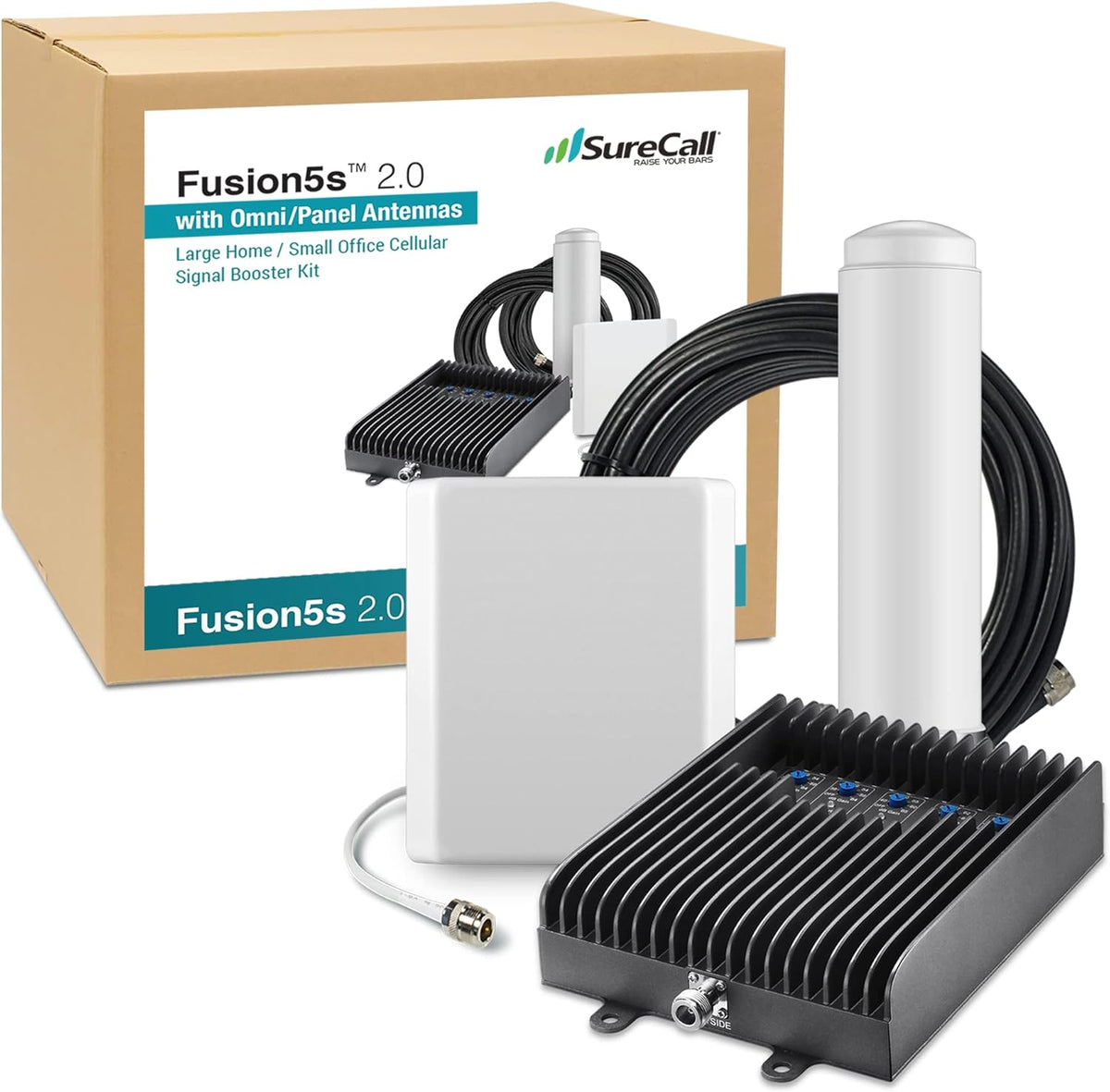 Cell Phone Signal Booster with Yagi Dome Antennas, 5G/4G LTE S49007