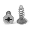 #6-20 x 1/2 Sheet Metal Screw Phillips Flat Head Type B Stainless Steel 18-8 Pk 5000 Y3797
