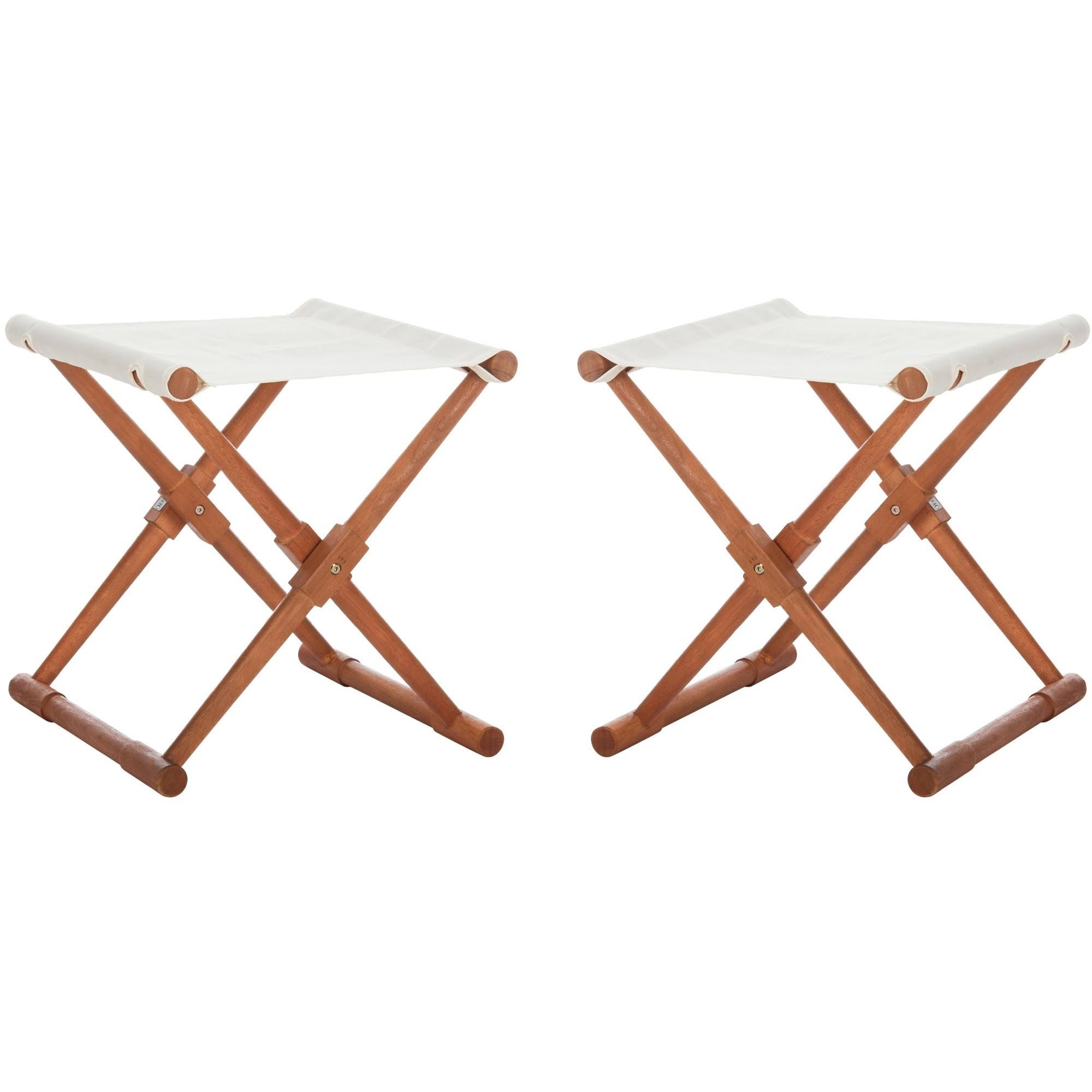 Beige/Natural Stool (Set of 2) B893