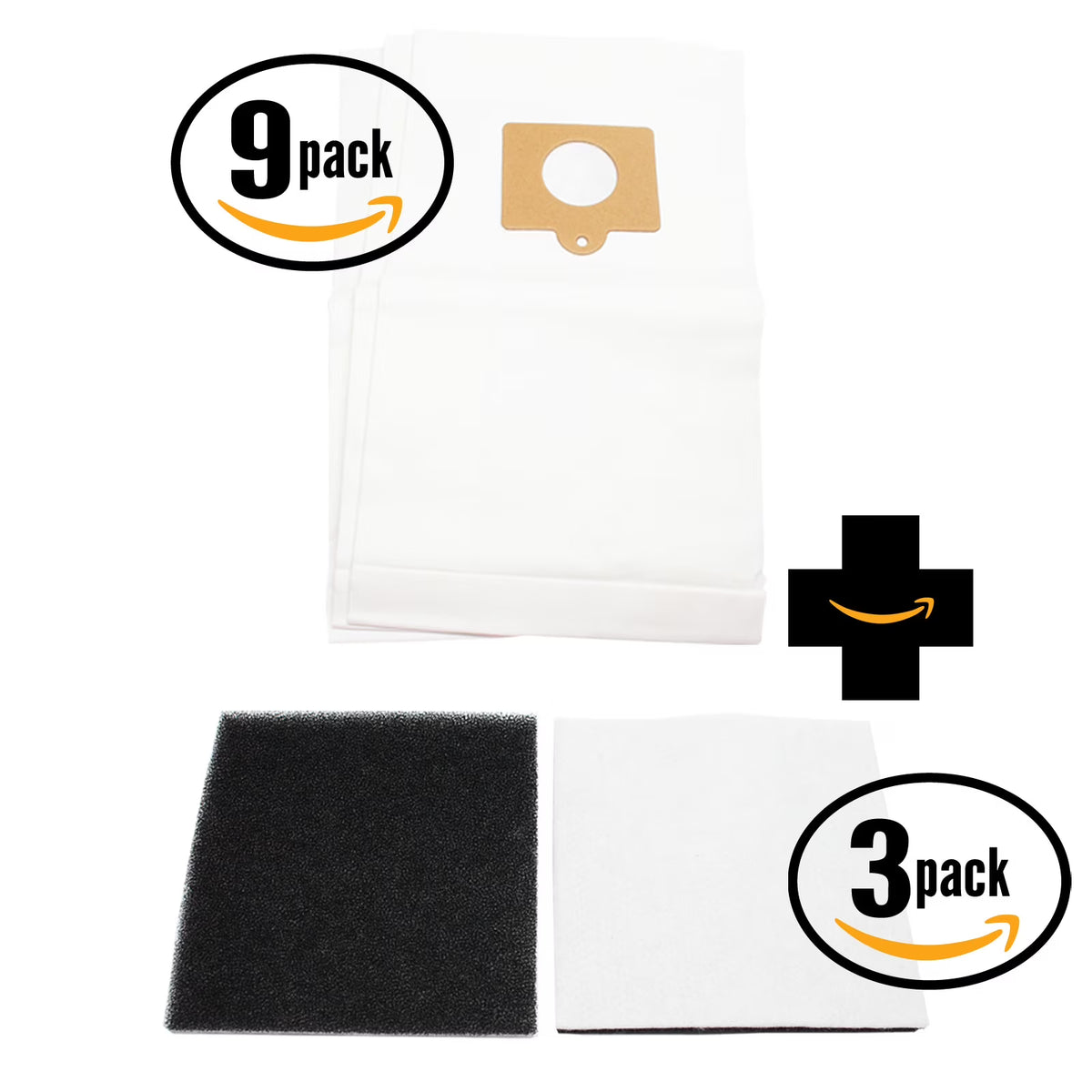 27 Replacement Vacuum Bags & 3 Foam Filter T53019