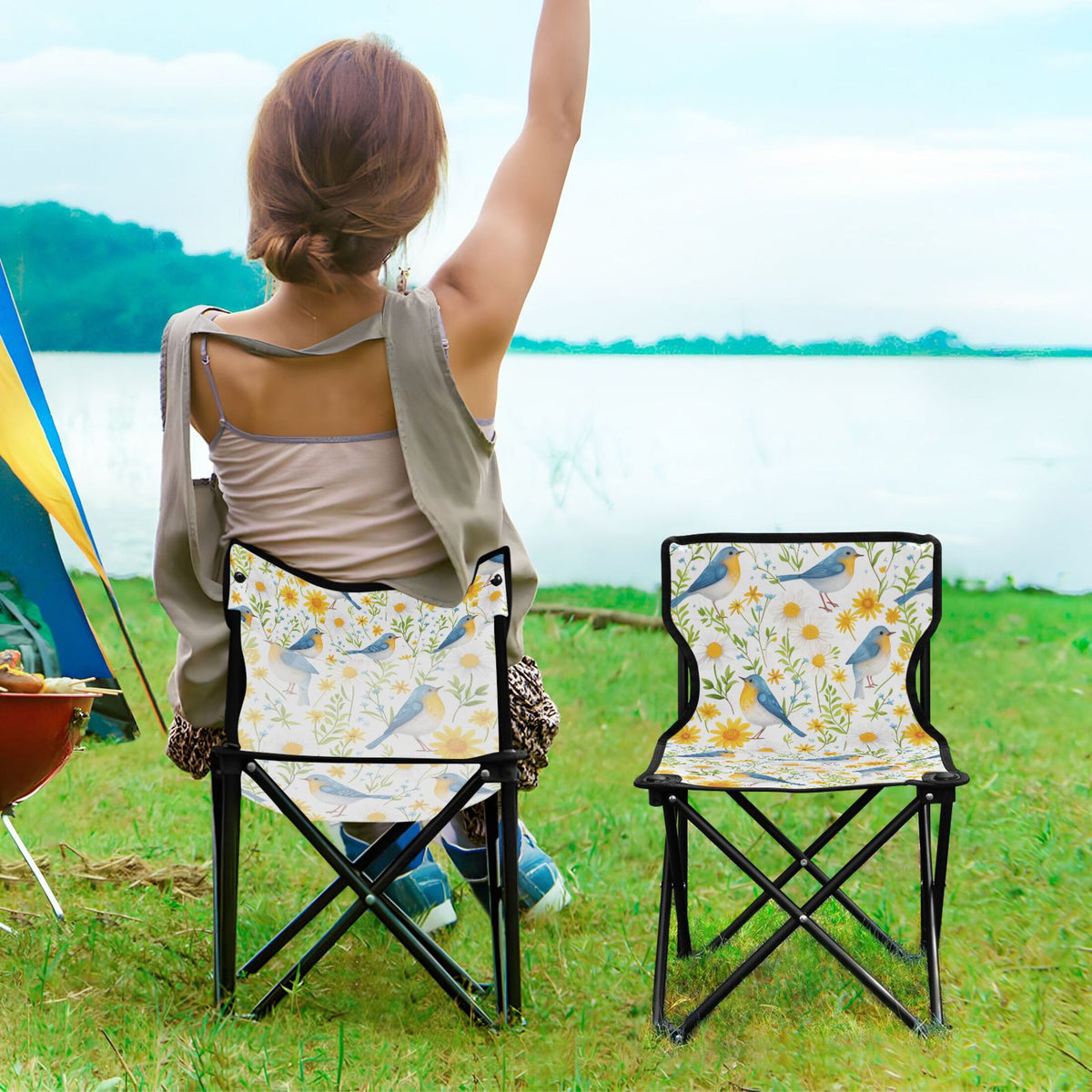 Portable Camping Chair with Carry Bag Y49048
