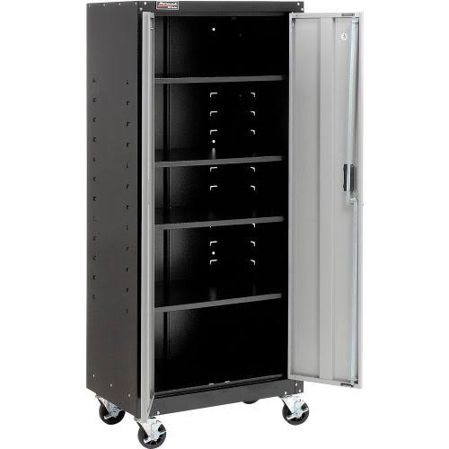 2 Door Tall Mobile Cabinet with 4 Shelves Y700822