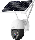 3MP PTZ Solar Security Camera Outdoor, 360° Wireless WiFi Rechargeable Solar Battery Camera with 2-Way Talk, Color Night Vision P510